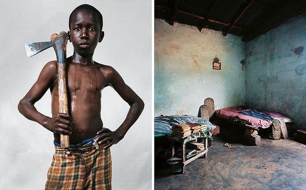 Американские журналист Крис Бут и фотограф Джеймс Моллисон проехались по миру и сделали серию снимков, объединенных общим названием  Где спят дети”.